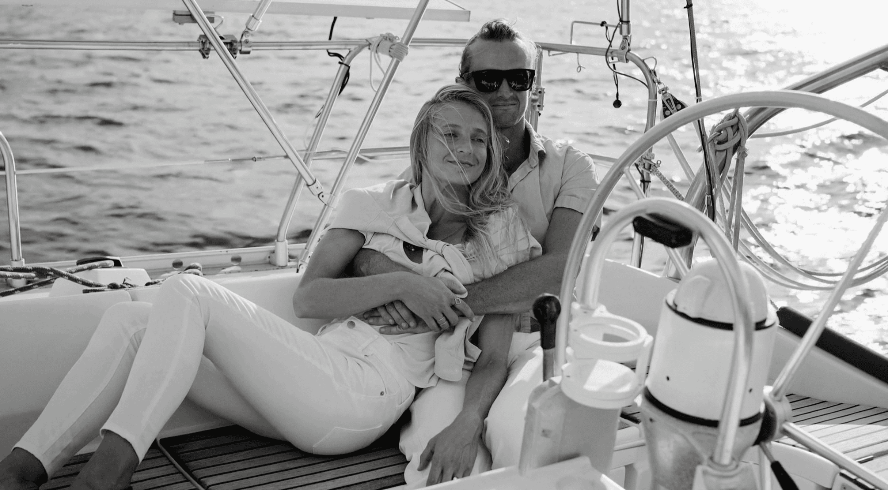 Group of friends enjoying yacht party with dancing and having fun in Dubai