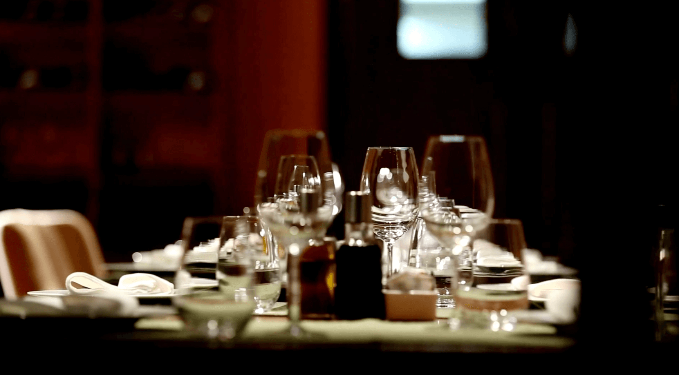 Fine dining restaurant reservation with a view